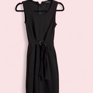 Black Tank Romper with Toe Belt